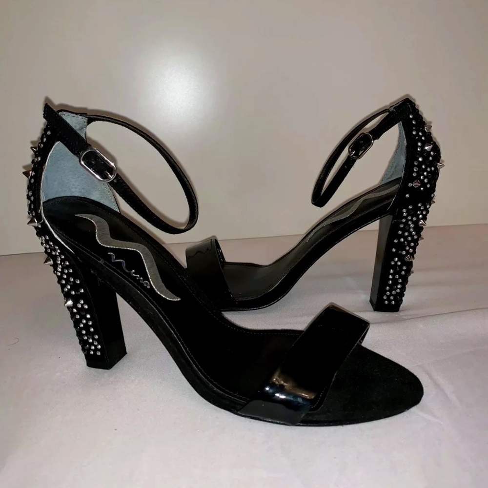 Nina Black Women's Spiked Heels - US Size 8M